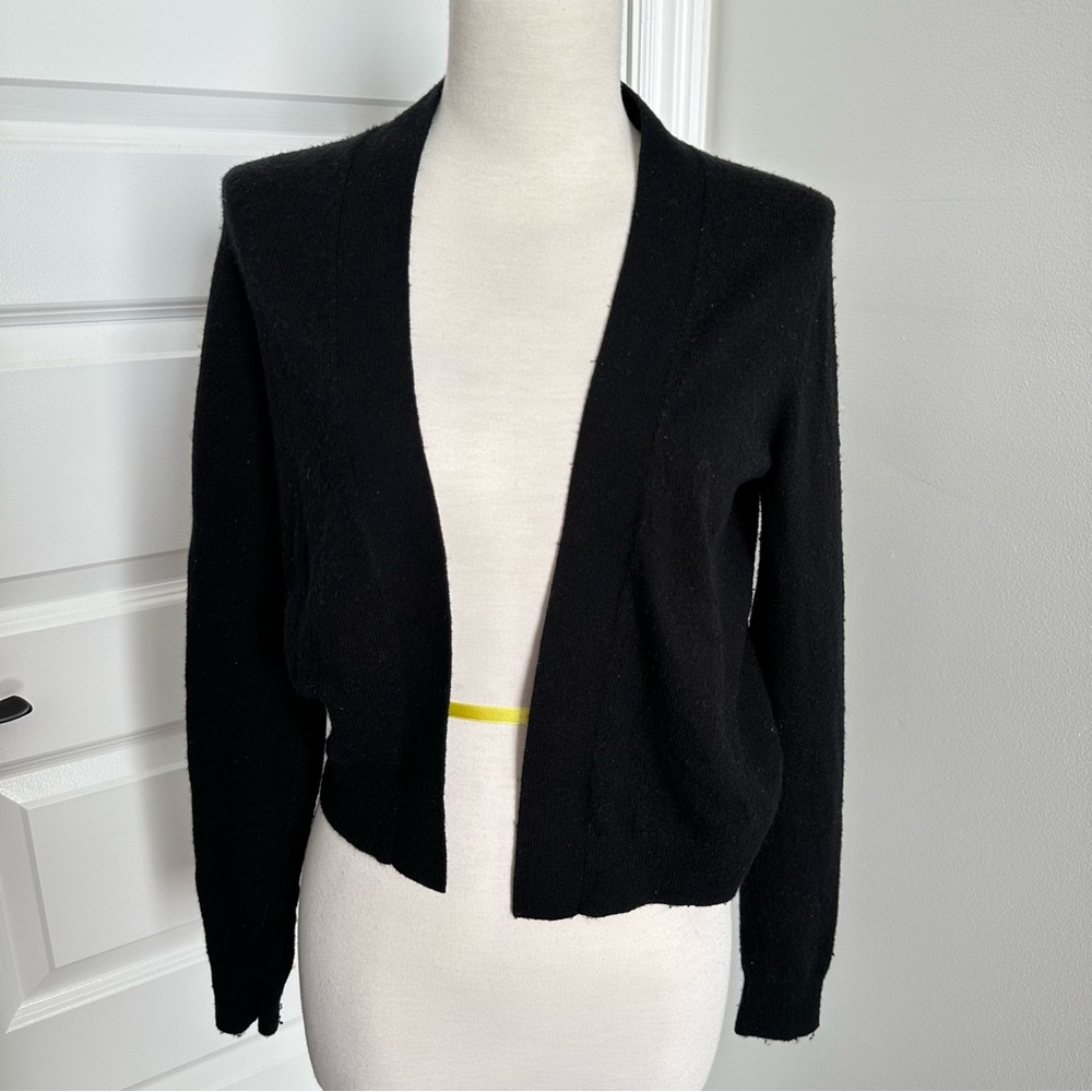 GAP Black Women's Merino Wool Blend Cardigan Sweater Size XS